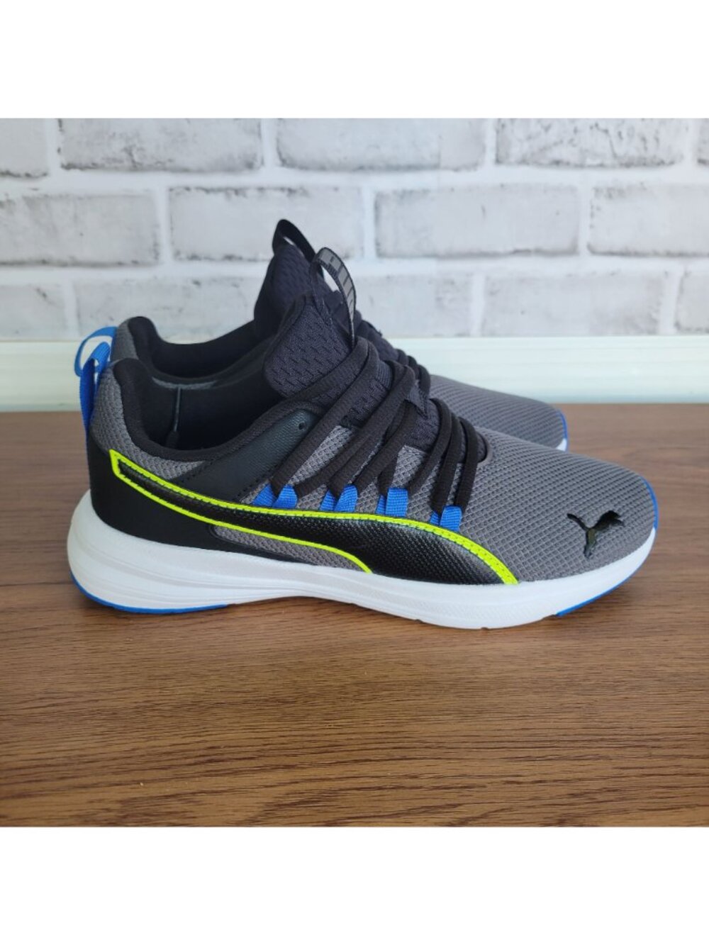 ✨Puma 5Y Big Kid Youth Shoes Running Sneakers Gray/Black 399051-03 - Picture 7 of 11